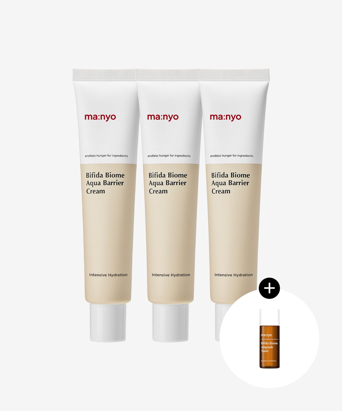 마녀공장(MANYOFACTORY) [트리플구성] 비피다 바이옴 아쿠아 베리어 크림 80ml x3 (+비피다 토너 8ml  증정)