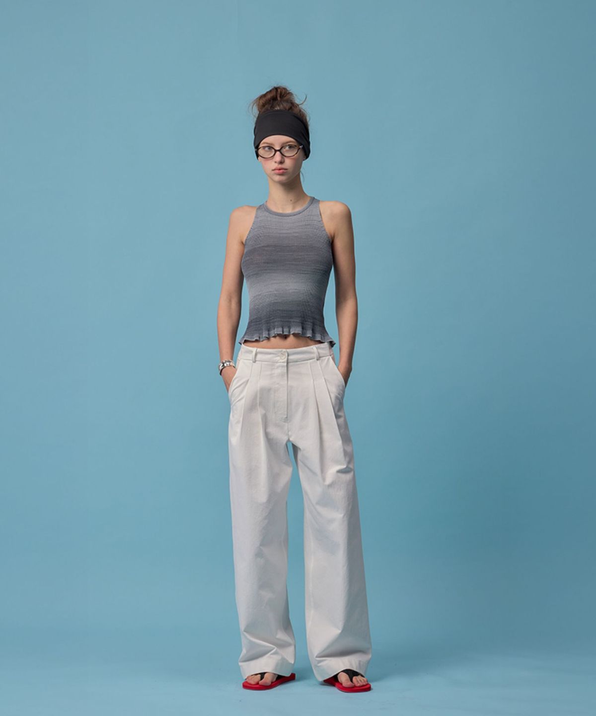 더밀루이(THEMILUI) Milo Wide Tuck Pants (Pure Ivory)