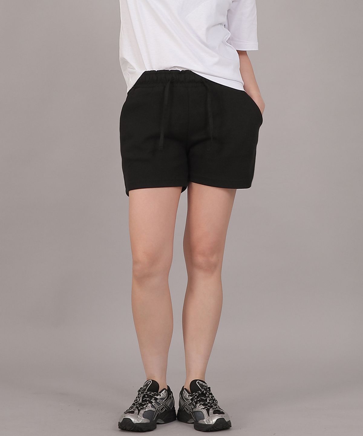 세인트크루(SAINTCREW) 소프트 기모 숏팬츠 SKS-389 블랙블랙