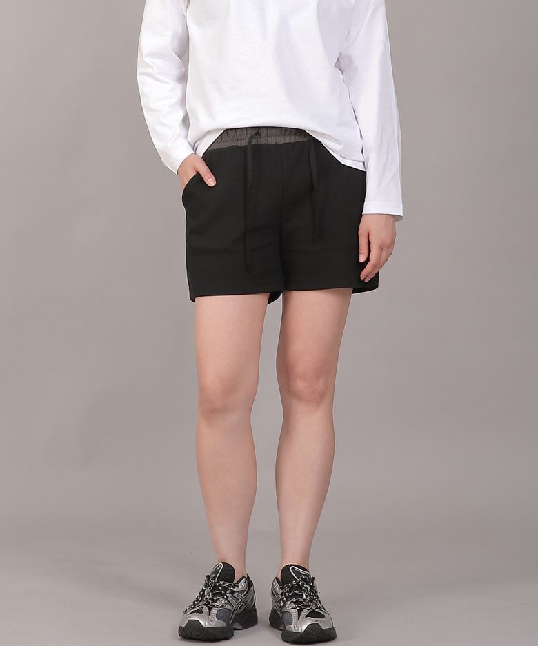 소프트 기모 숏팬츠 SKS-389 그레이블랙