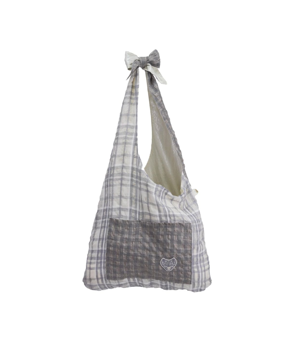 누크피터(NUUKFITTER) SHINING REVERSIBLE OVERPACKER BAG [IVORY] 리버시블 패커블 크로스백 아이보리