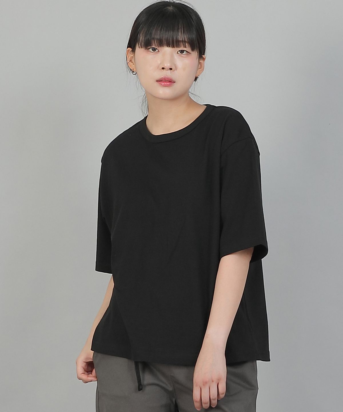세인트크루(SAINTCREW) 오버핏 소프트 R넥 반팔티셔츠 RSM-8A10 블랙