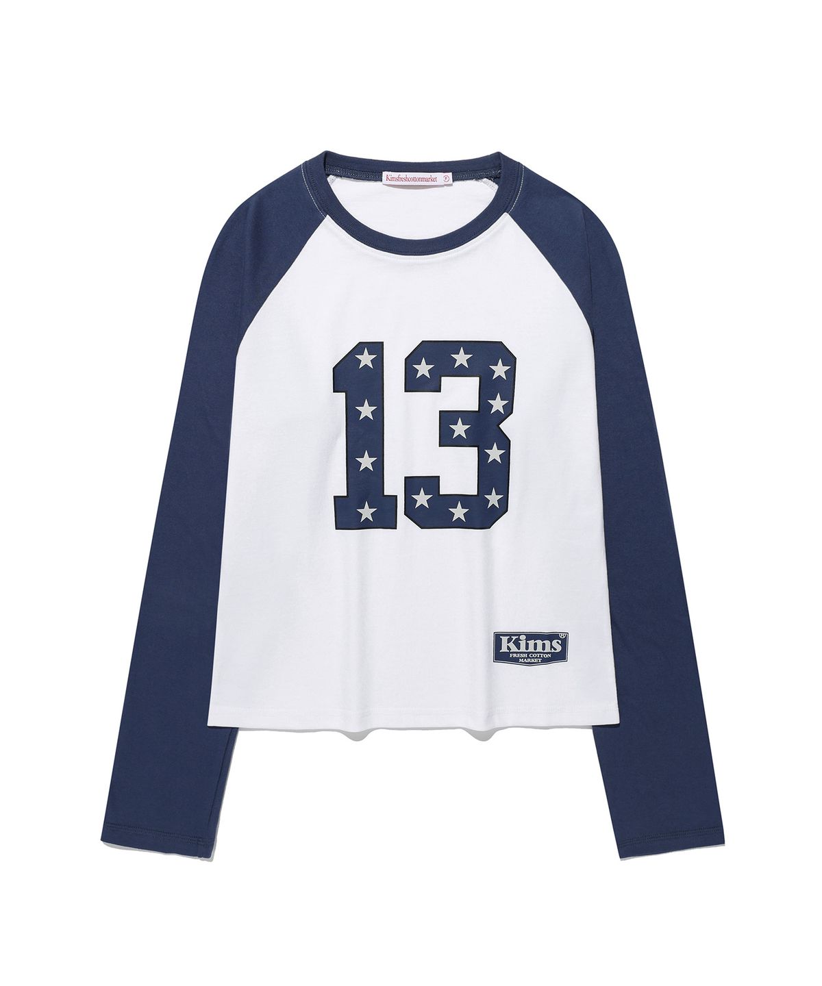 킴스 프레시 코튼 마켓(KIMS FRESH COTTON MARKET) King Number Logo LS Tee Blue