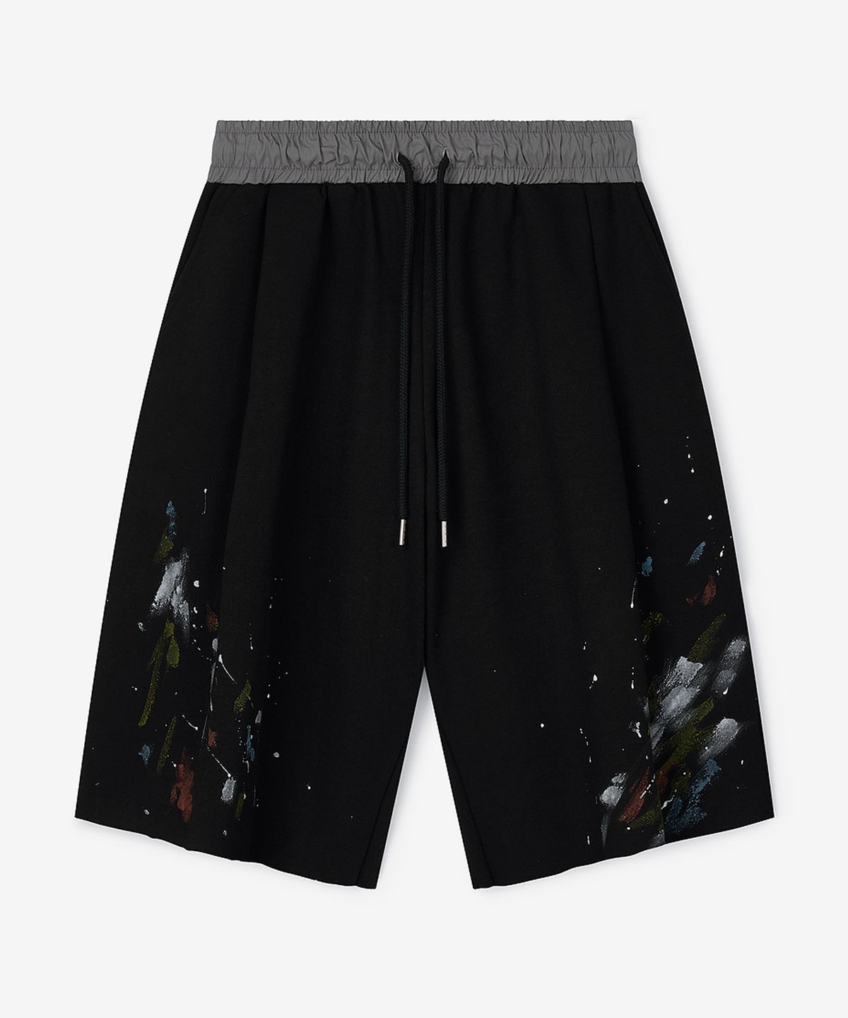 스트라이크(STRIKE) Atelier Painted Cut-Off Shorts (BLACK)