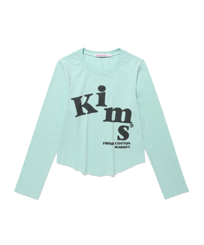(Unisex) Messy Alpha Logo LS Tee Mint