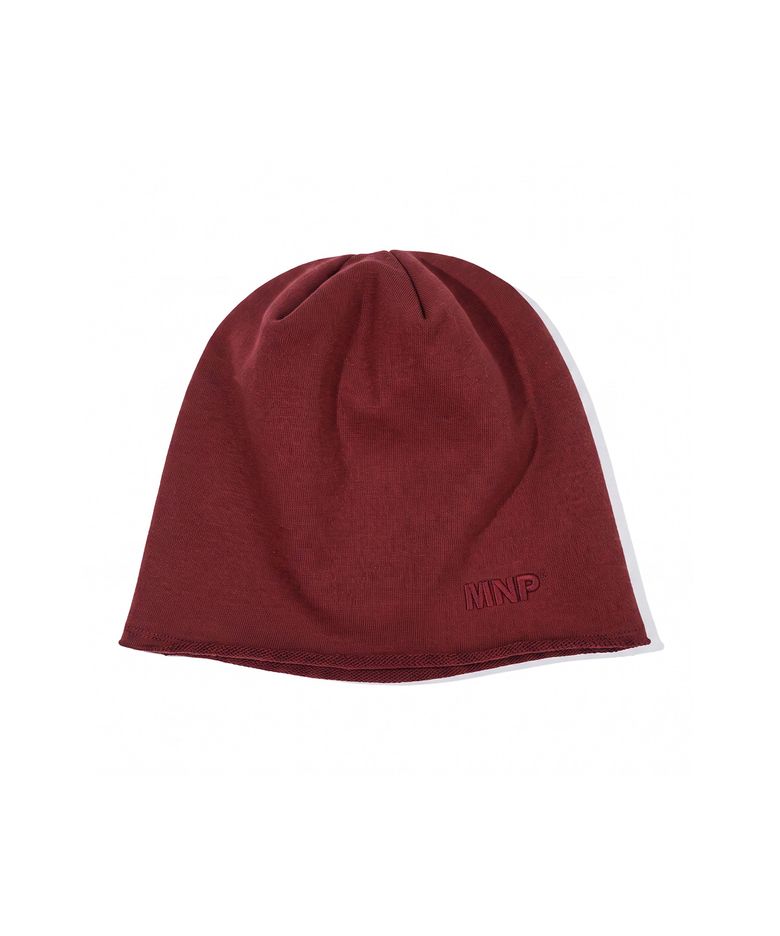 MNP LOGO BEANIE - BURGUNDY