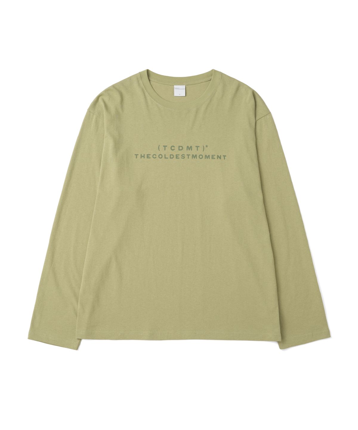 더콜디스트모먼트(THE COLDEST MOMENT) TCM type logo long sleeve (olive)