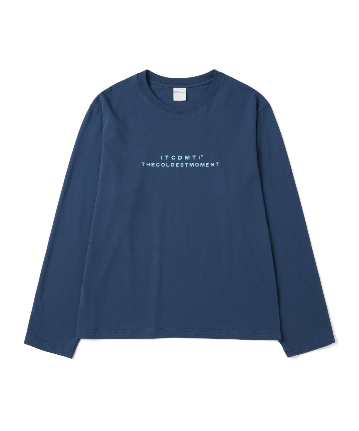 더콜디스트모먼트(THE COLDEST MOMENT) TCM type logo long sleeve (dark blue)