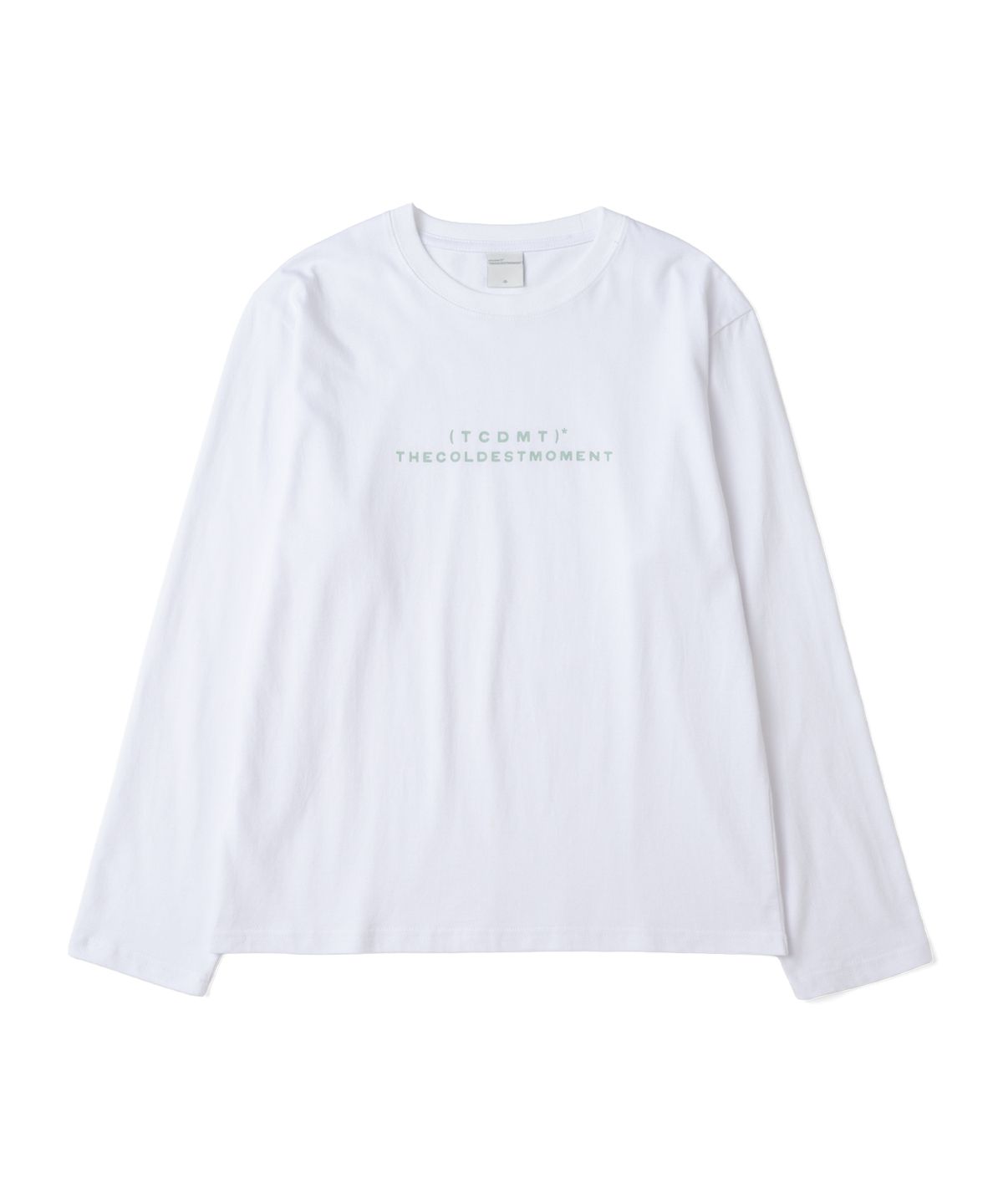더콜디스트모먼트(THE COLDEST MOMENT) TCM type logo long sleeve (white)