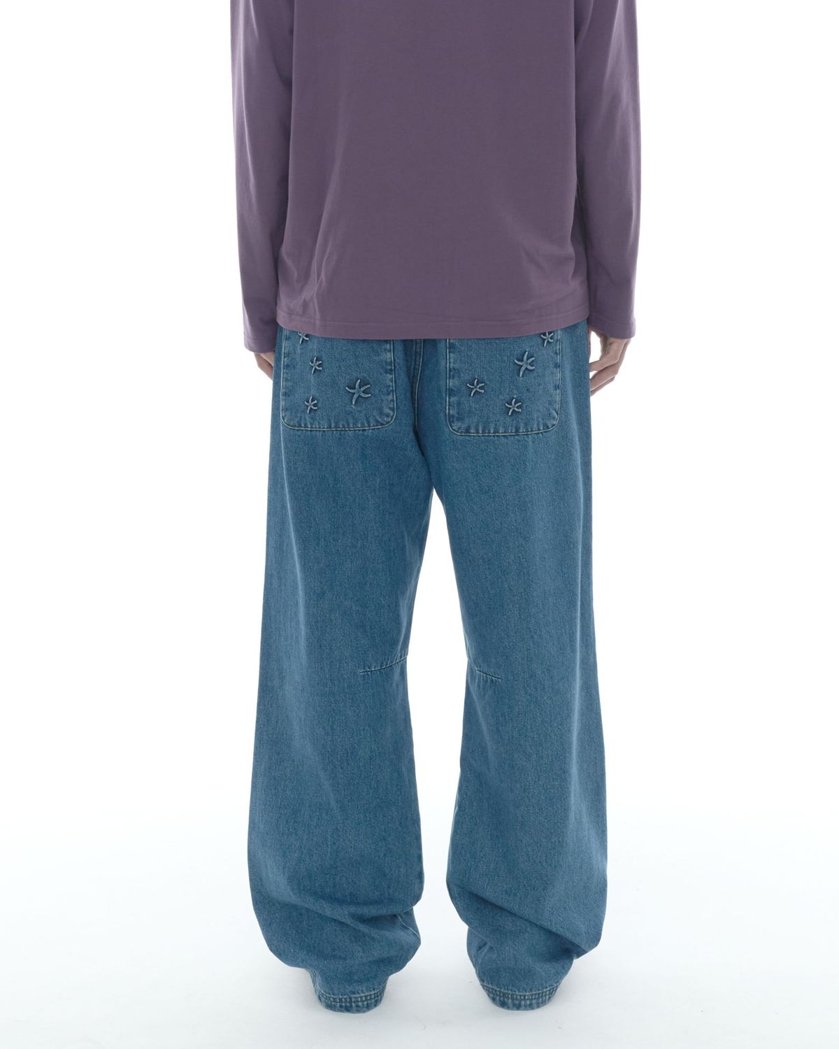 더콜디스트모먼트(THE COLDEST MOMENT) TCM starfish pocket button denim pants (blue)