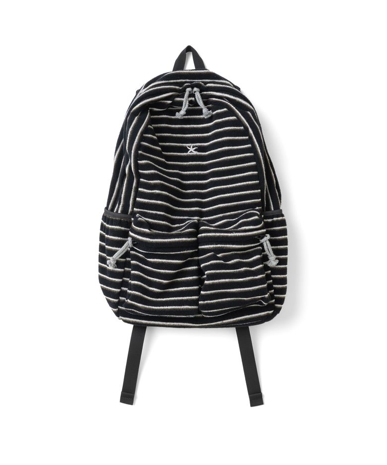 TCM terry multi stripe backpack (black)