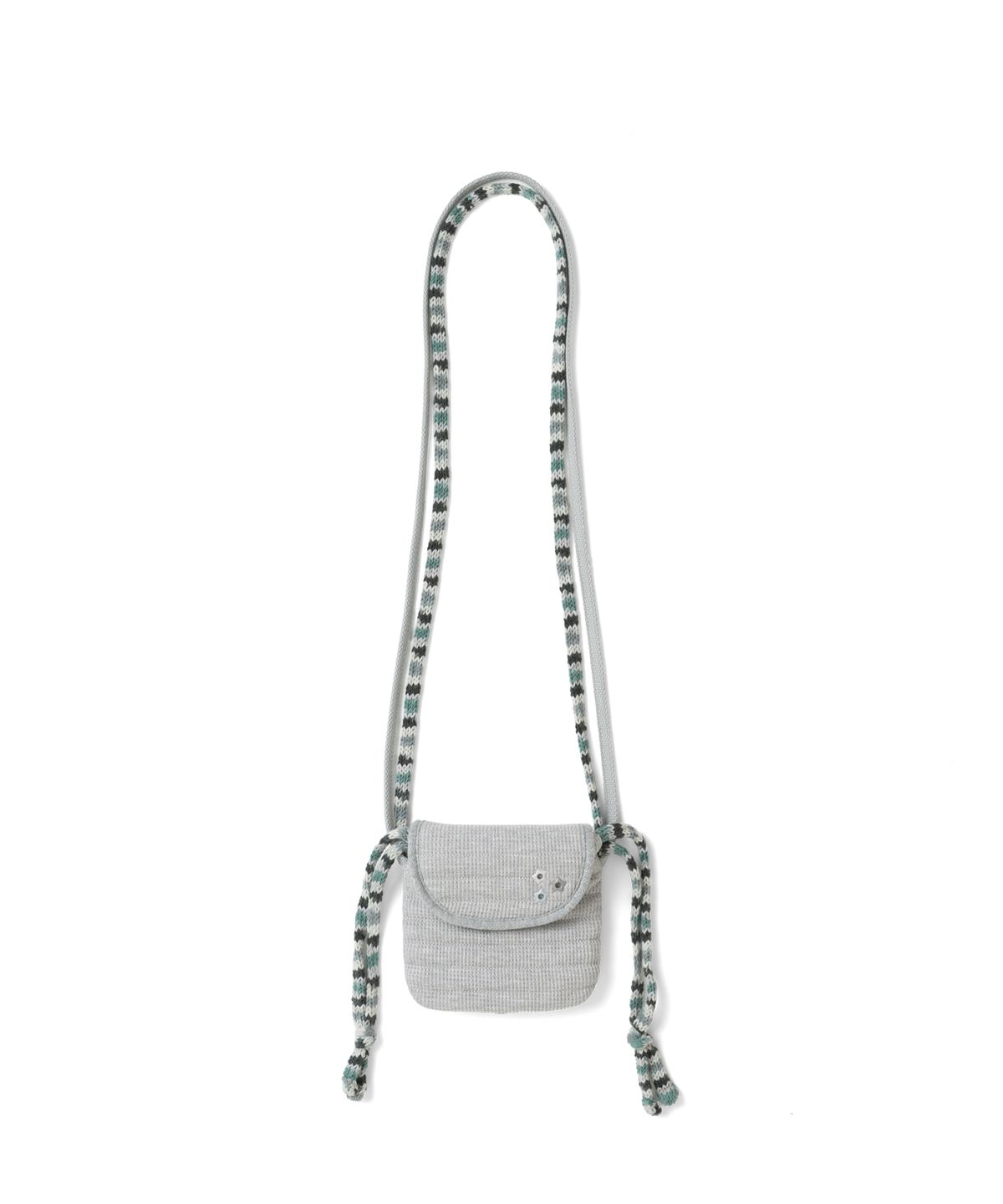 더콜디스트모먼트(THE COLDEST MOMENT) TCM knit quilted mini bag (grey)