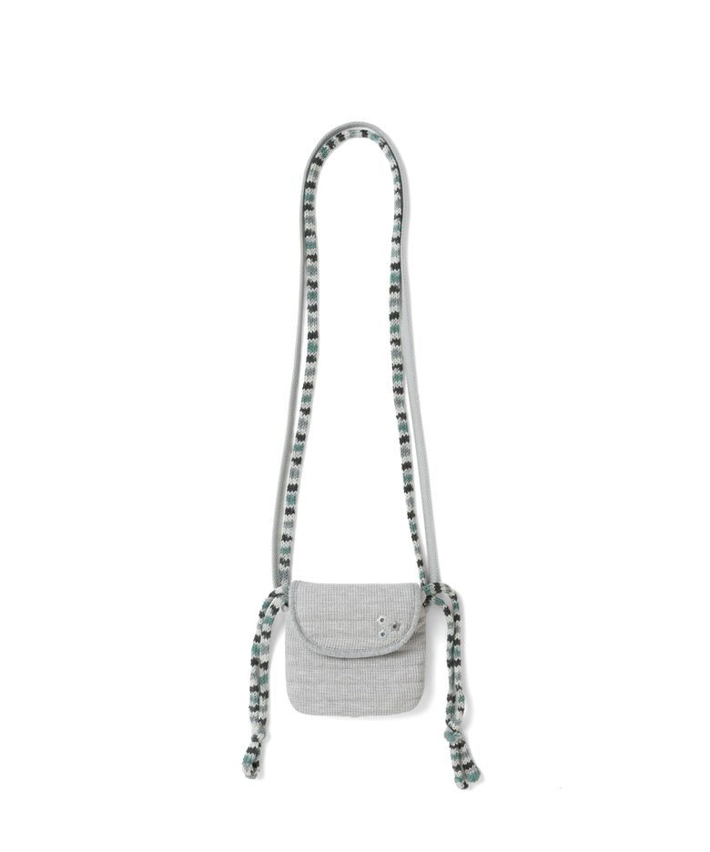 TCM knit quilted mini bag (grey)