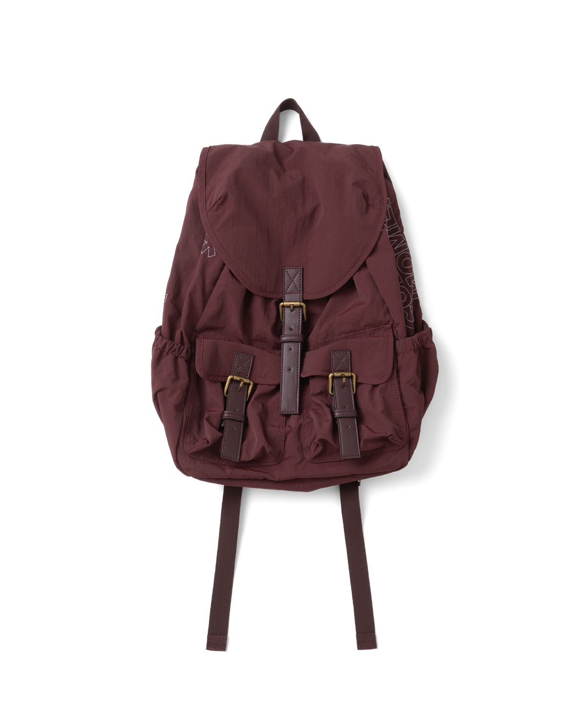 더콜디스트모먼트(THECOLDESTMOMENT) TCM nylon flap strap backpack (burgundy)