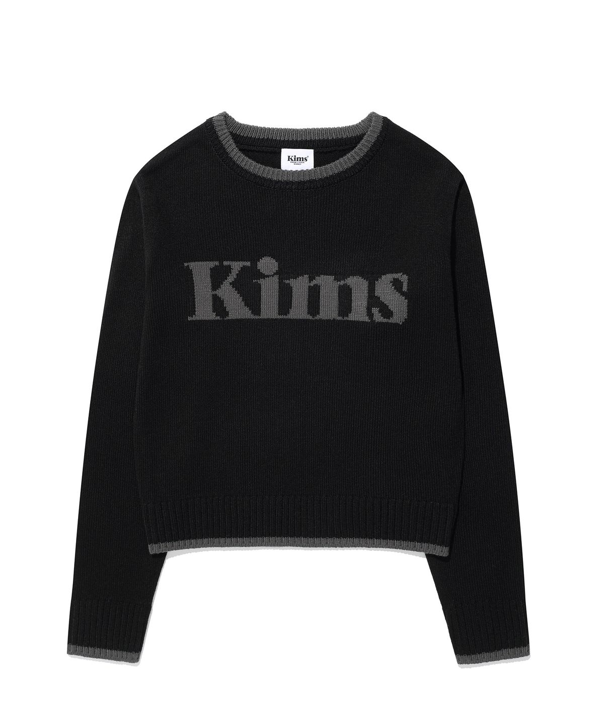킴스 프레시 코튼 마켓(KIMS FRESH COTTON MARKET) (Unisex) Kims Bam Logo Sweater Black