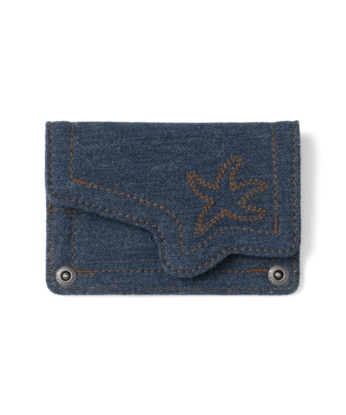 더콜디스트모먼트(THE COLDEST MOMENT) TCM denim card wallet (blue)