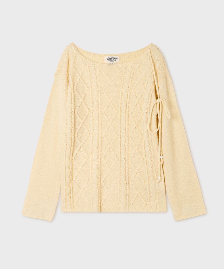 Aran Cable Loose Fit Pullover / WHKAG4939F