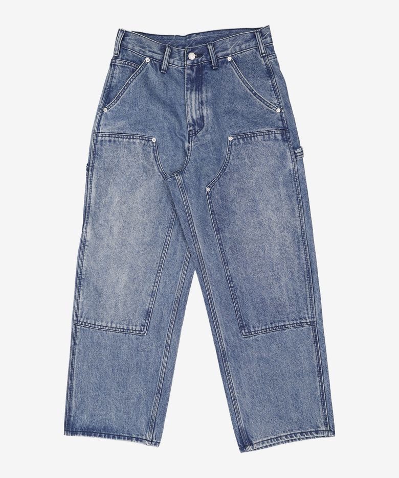 Denim Double Knee Pant Blue S