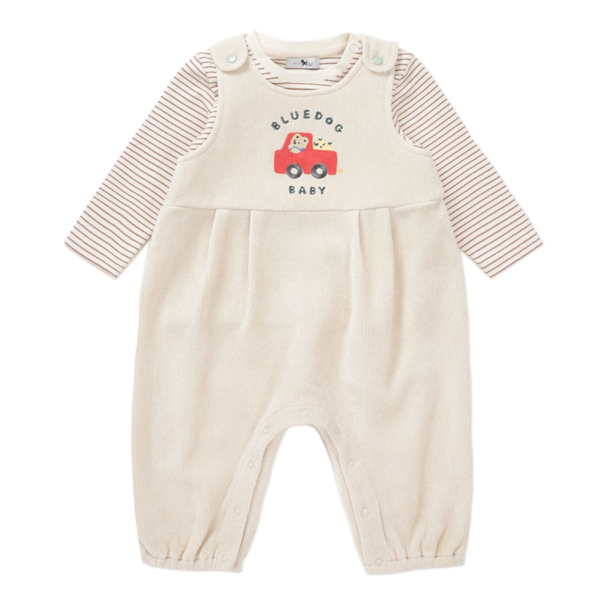 블루독 베이비(BLUEDOGBABY) 소프트벨로아 우주복 SET A (46A13-600-04)