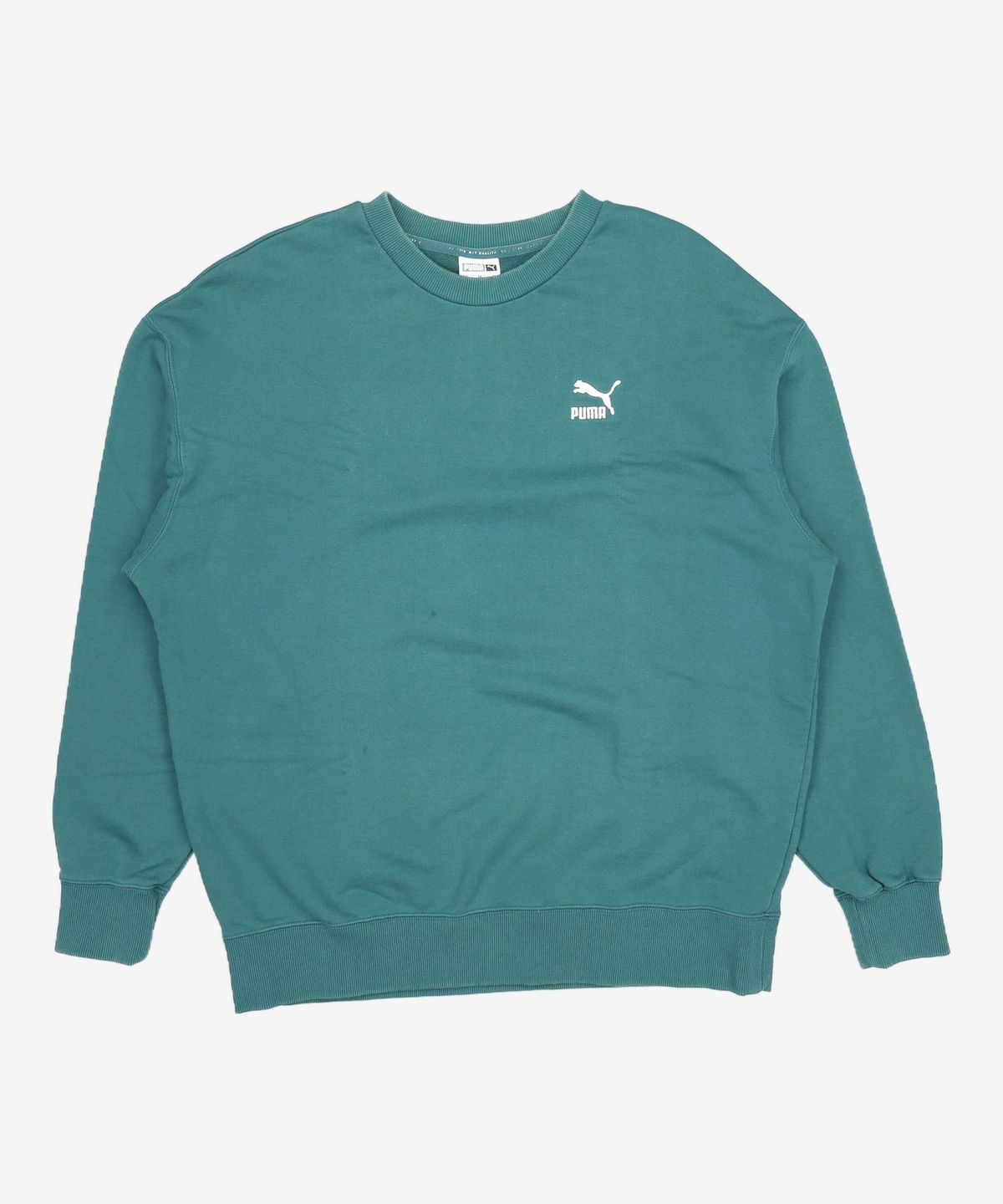 푸마(PUMA) 클래식 릴렉스드 크루 - 그린 / 535599-24 US L