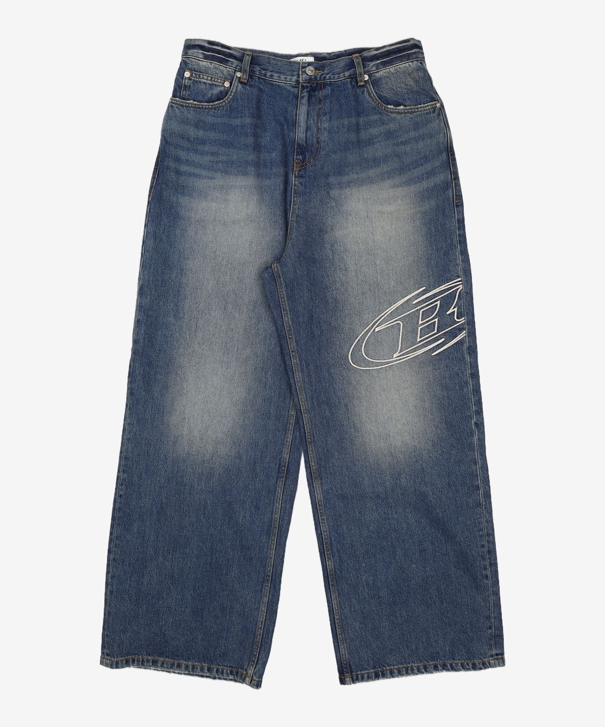 본투윈(BORN TO WIN) STROKE B WASHED WIDE DENIM PANTS [BLUE] 3