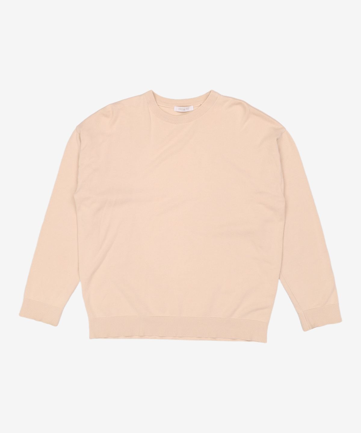 드로우핏(DRAW FIT) 퓨어 코튼 실키 라운드 니트  [6COLOR] XL