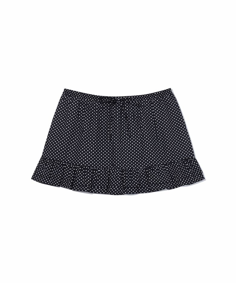 Devon Mini Skirt (Black dot)