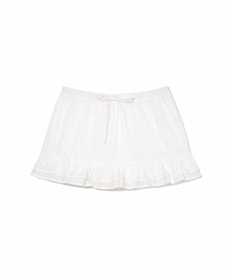 Devon Mini Skirt (White)