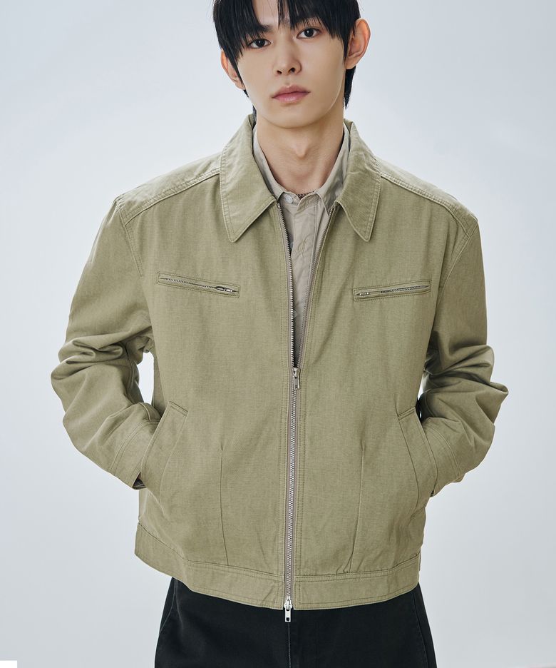 [인플루언서 Pick] 브란도 워시드 코튼 스윙탑 자켓 [KHAKI BEIGE]