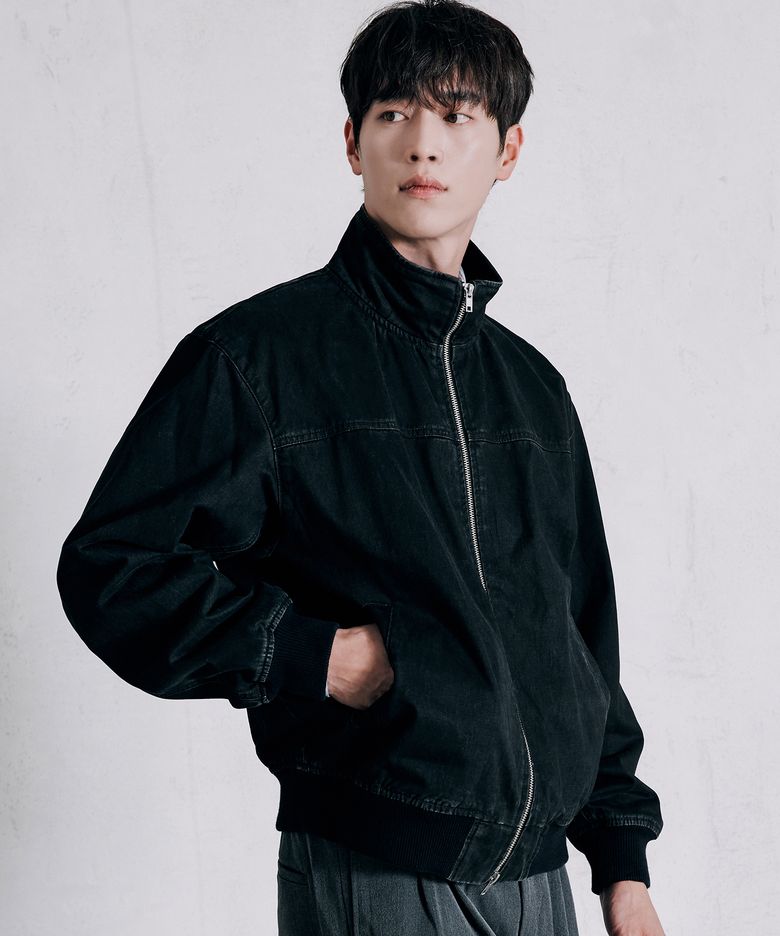 [서강준 PICK] 포트 워싱 코튼 탱커 자켓 [BLACK]