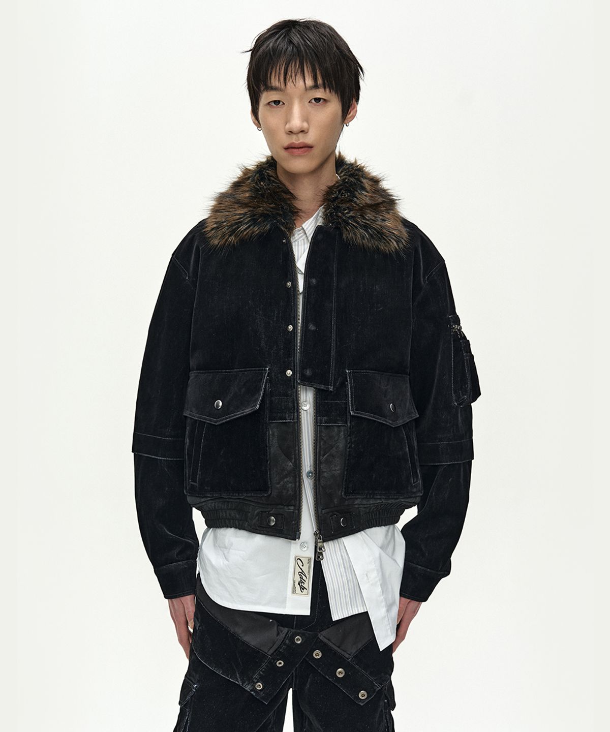 앤더슨벨(ADSB ANDERSSON BELL) NEW MIKOOS BOMBER JACKET (BLACK)