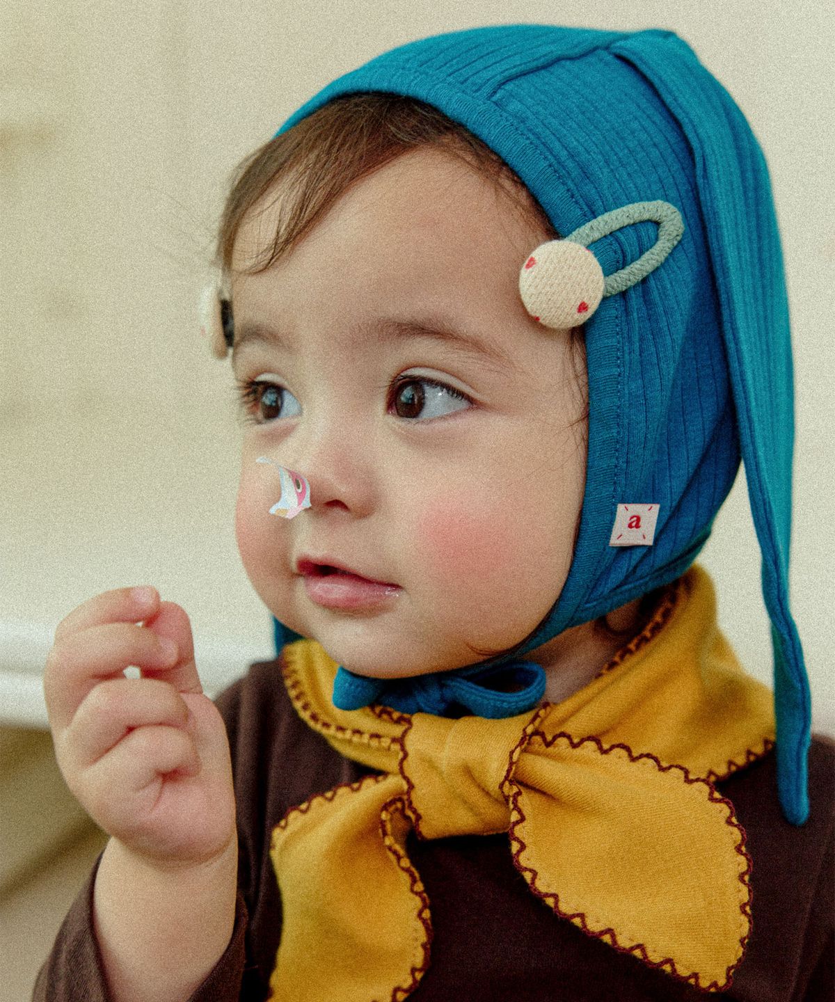 아보(AVO) LONG RABBIT BONNET_BLUE