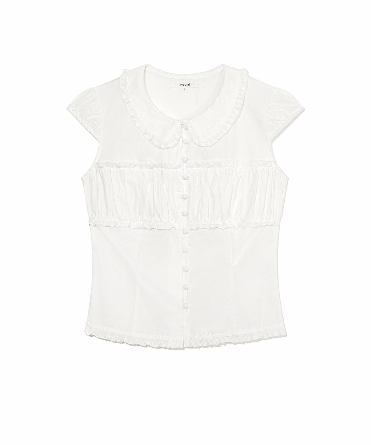 루미(ROUMI) Shannon Lace Blouse (White)