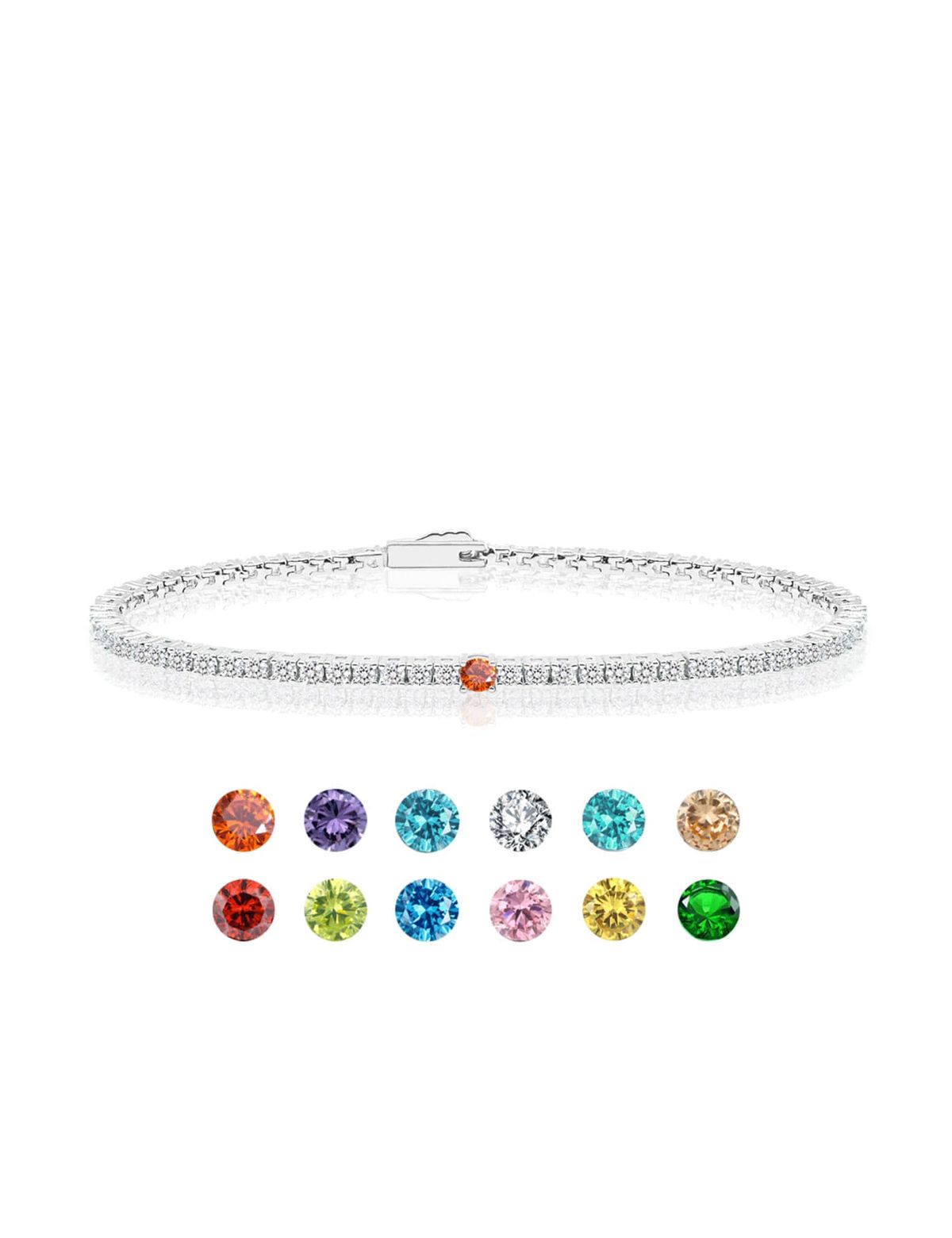 아이스볼(ICEBALL) Birth Stone Tennis Bracelet 2mm