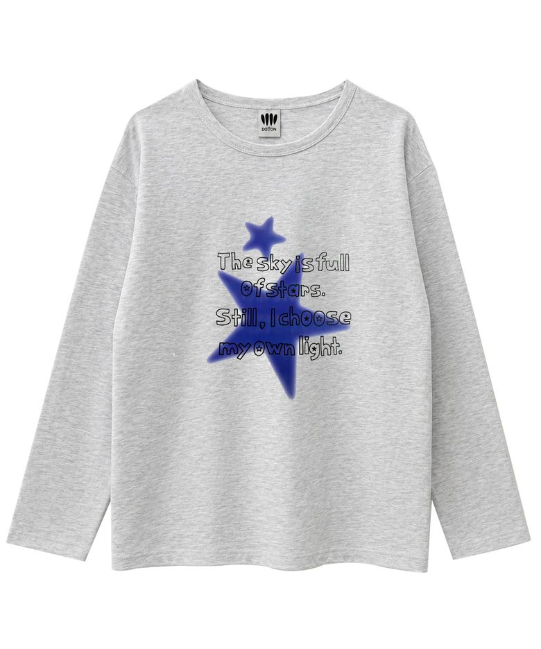 OWN LIGHT LONG SLEEVE (White melange)