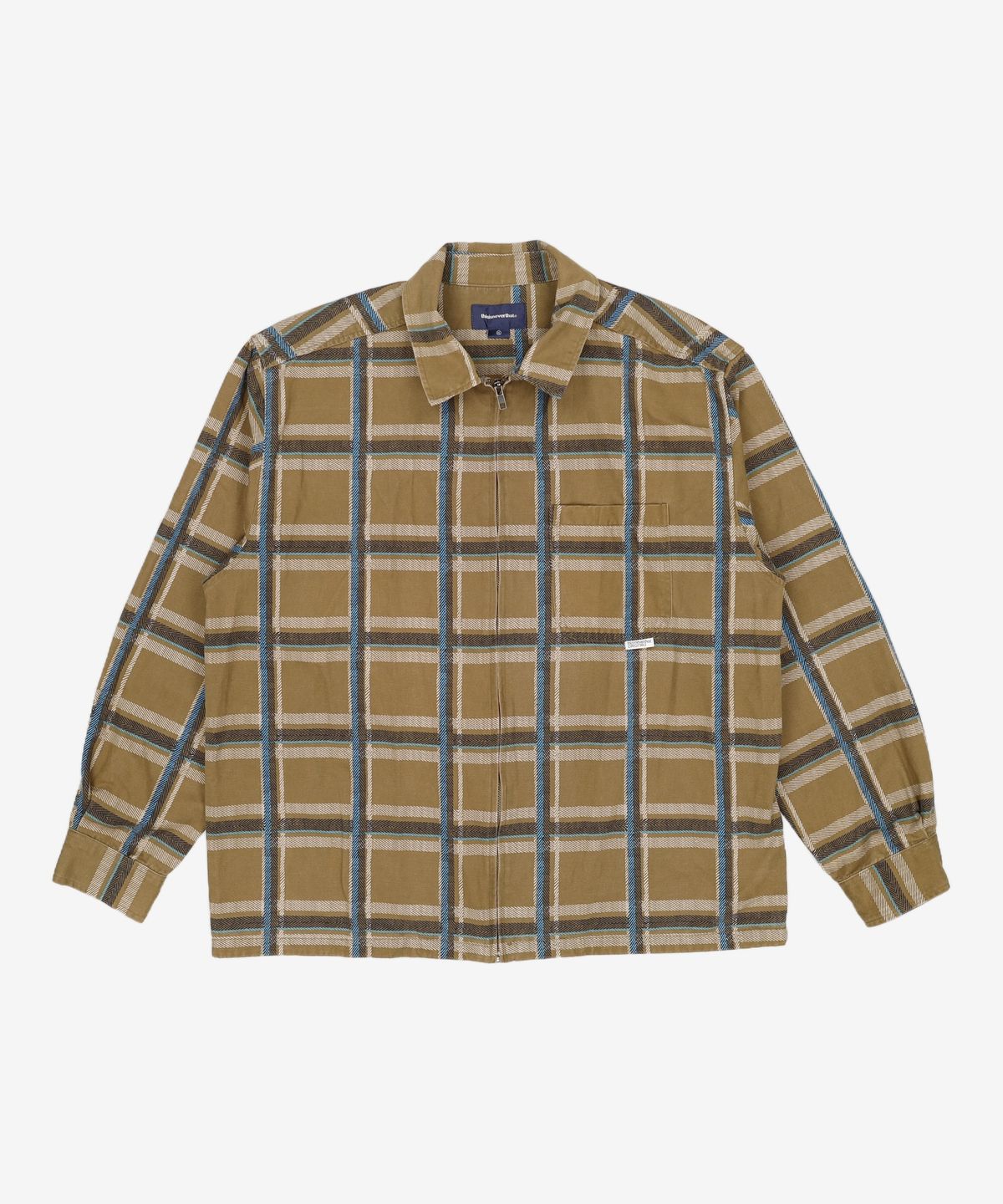 디스이즈네버댓(THISISNEVERTHAT) Check Full Zip Shirt Brown XL