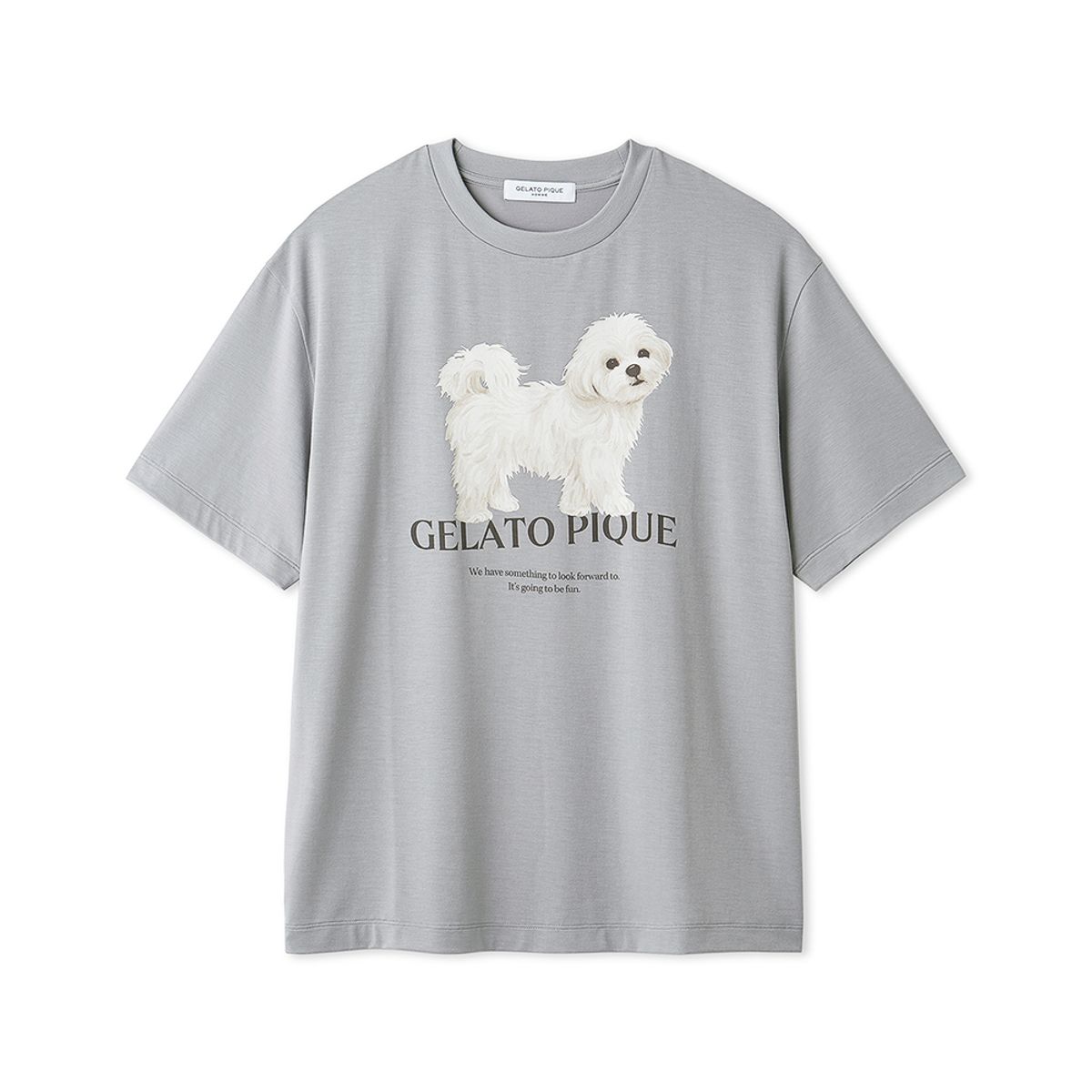 젤라또 피케(GELATO PIQUE) [HOMME] 산책 강아지 원 포인트 티셔츠 PMCT264969