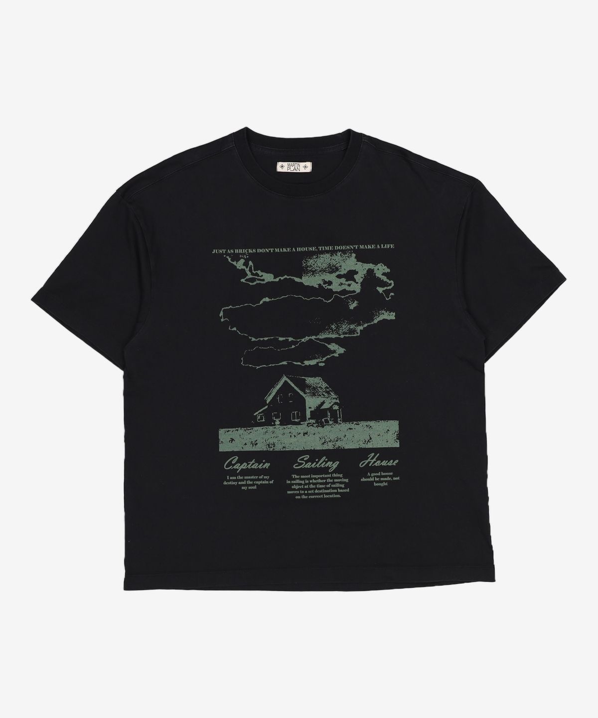 마틴플랜(MARTIN PLAN) Housekeeper Half T - BLACK XL