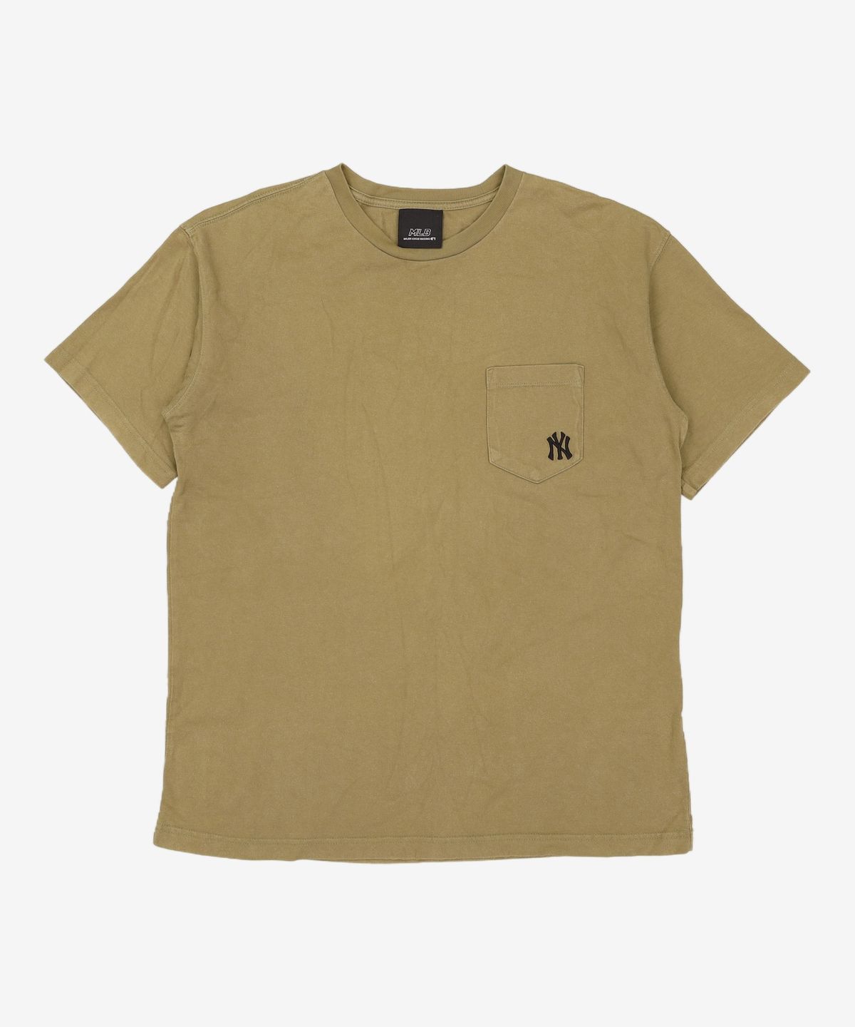 엠엘비(MLB) 포켓 스몰로고 티셔츠 NY (KHAKI) S
