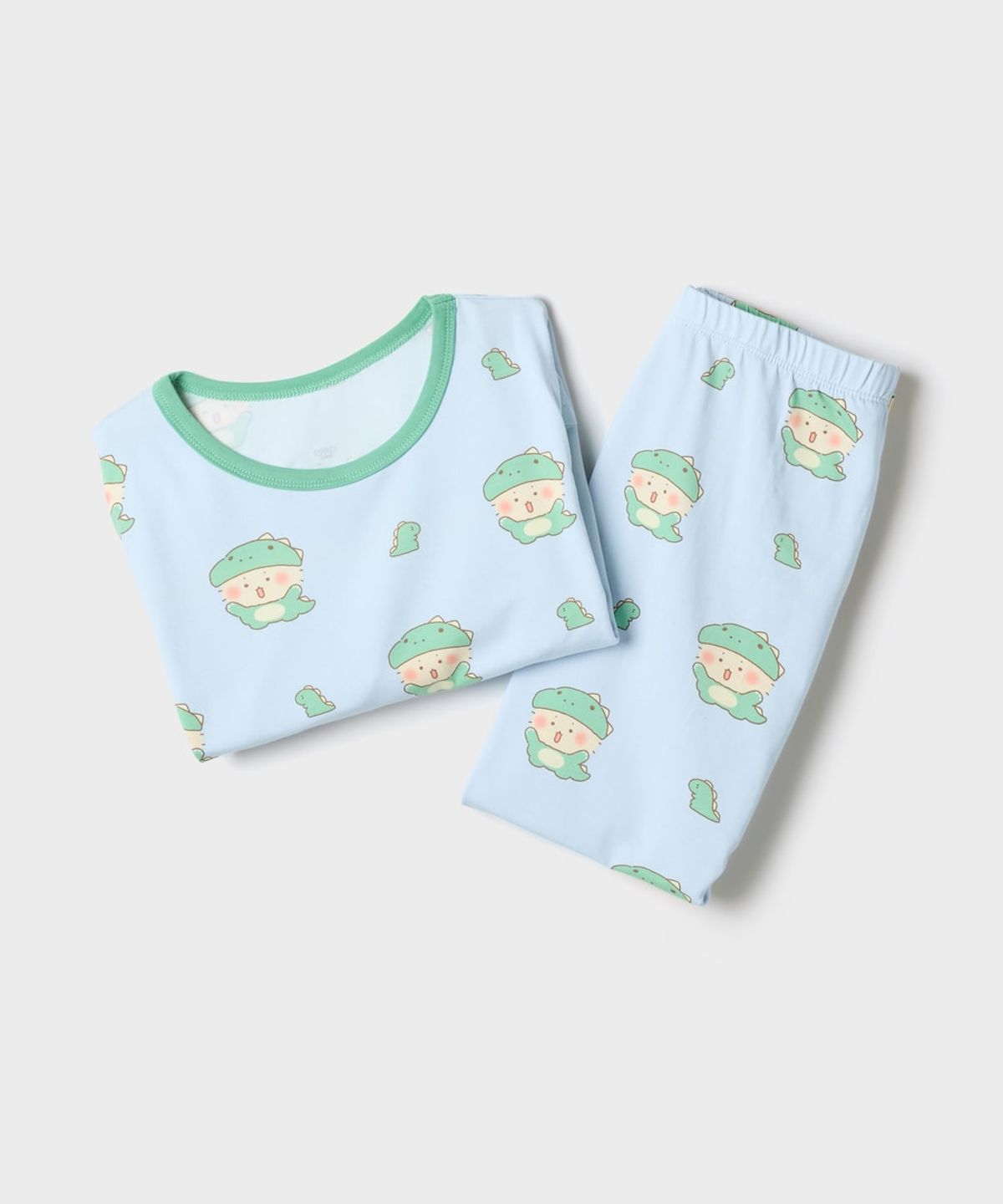 스파오 키즈(SPAO KIDS) [키즈] (망그러진곰) 면 모달 실내복(Light Blue)_SPLOG49KU2