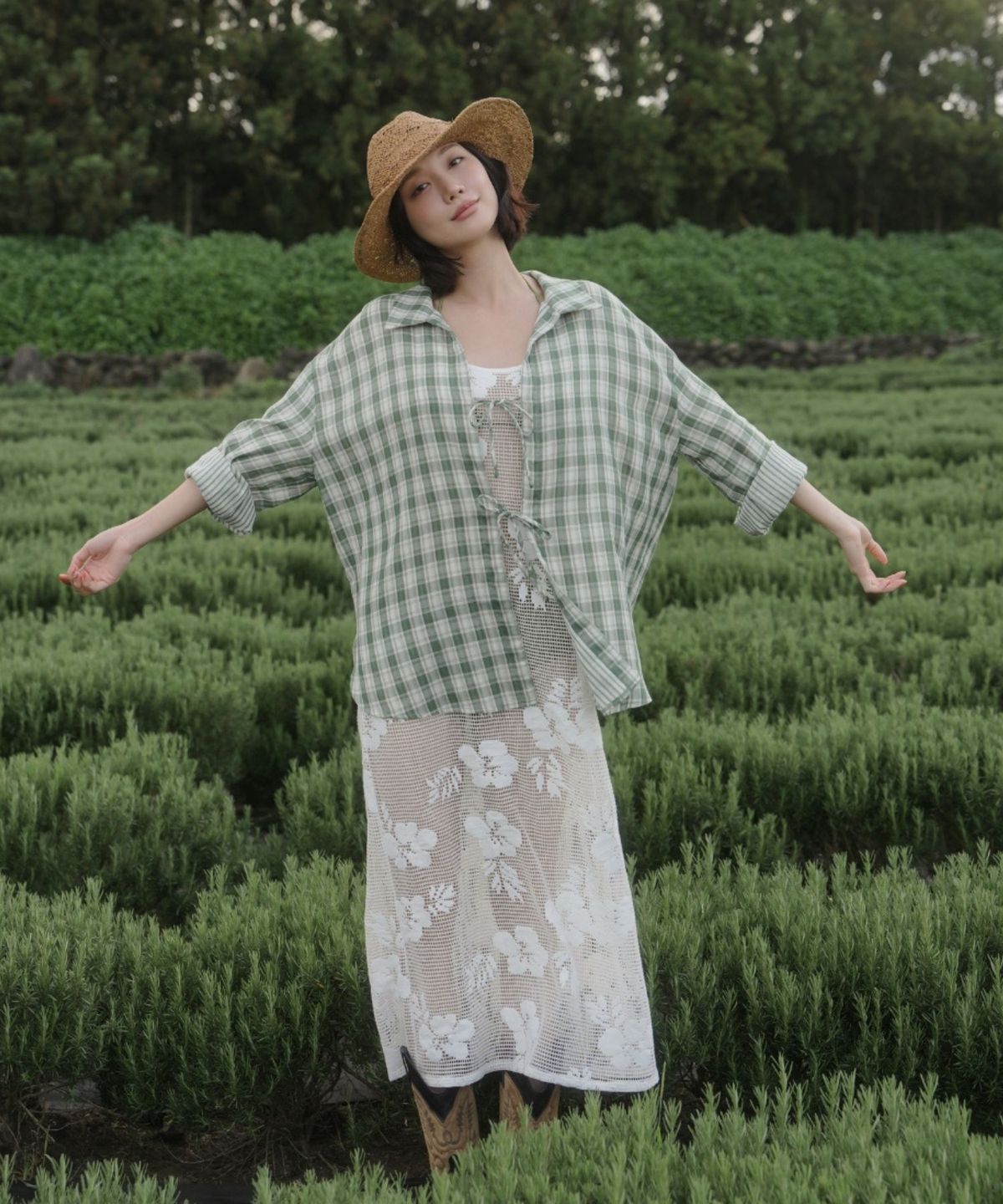데이즈데이즈(DAZE DAYZ) SAGE TIE-FRONT SHIRT