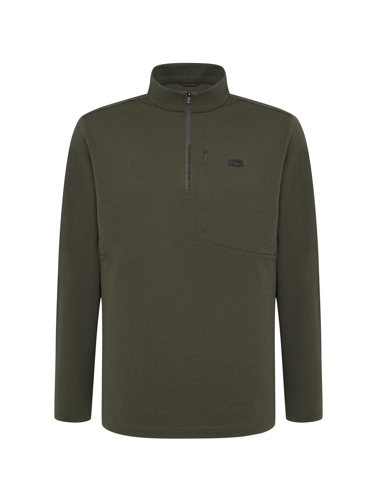 케이투(K2) 써라운드(SURROUND) 테크 집업 티셔츠_OLIVE KHAKI