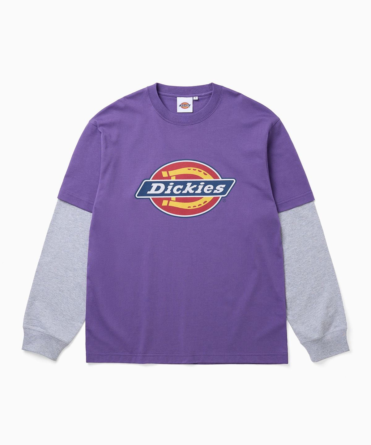 디키즈(DICKIES) 빅 트리 로고 레이어드 롱슬리브 Purple