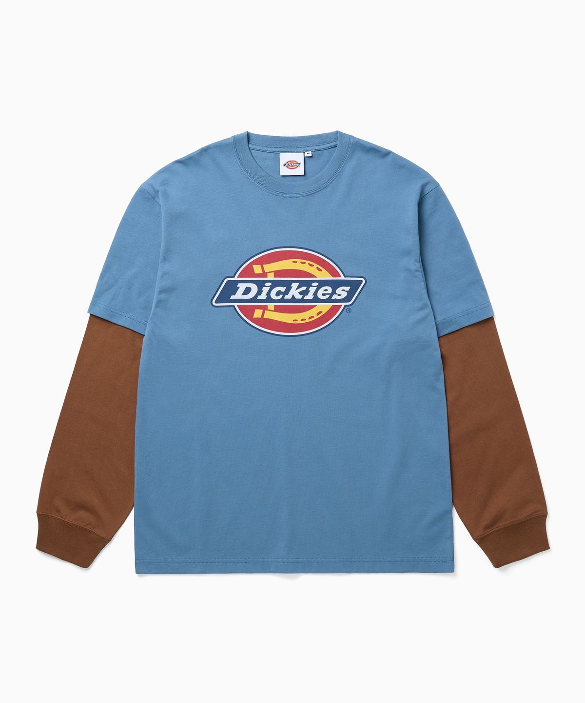 디키즈(DICKIES) 빅 트리 로고 레이어드 롱슬리브 Blue
