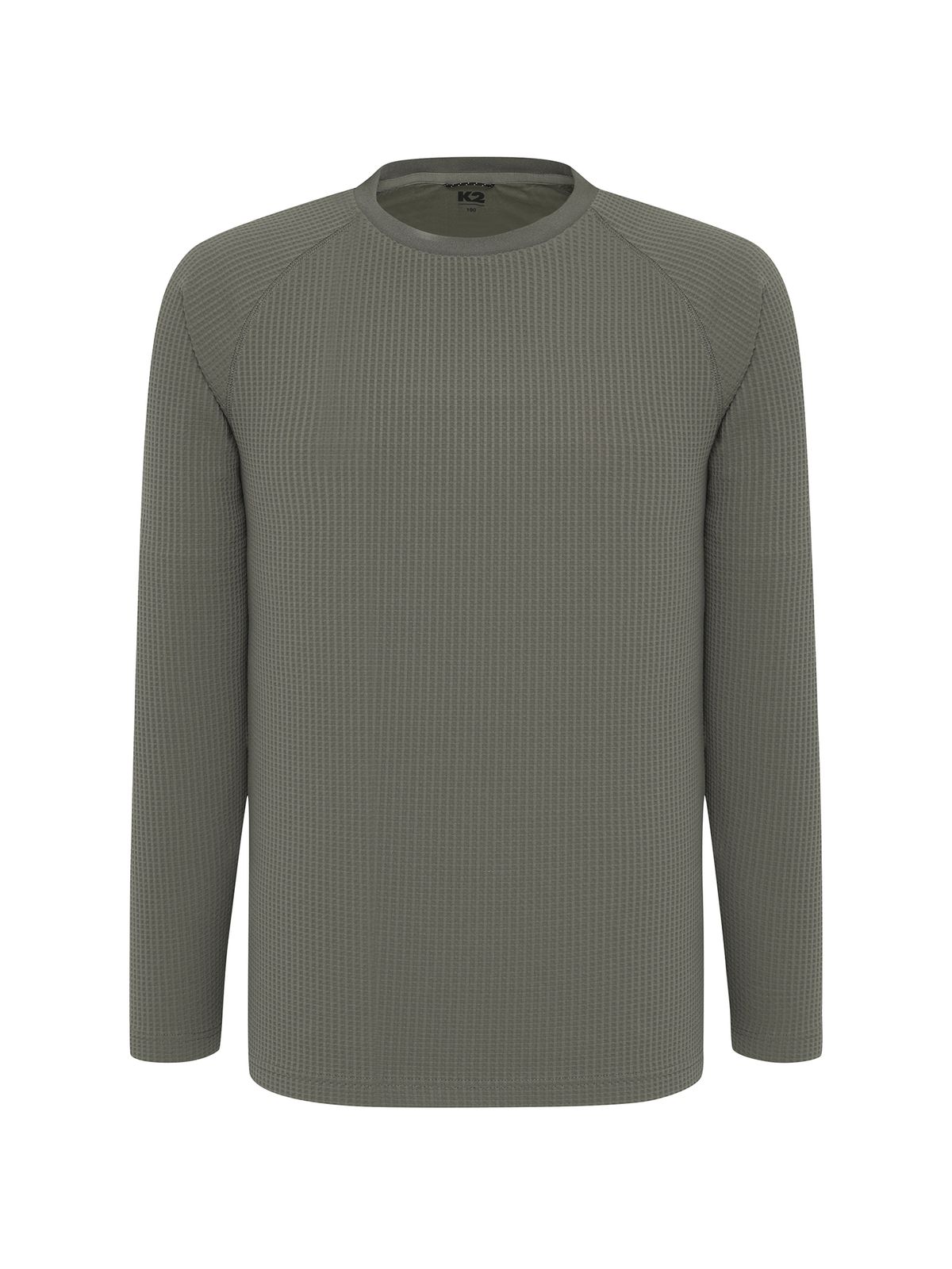 케이투(K2) FLYHIKE 테크 와플 라운드 티셔츠_DARK KHAKI GREY