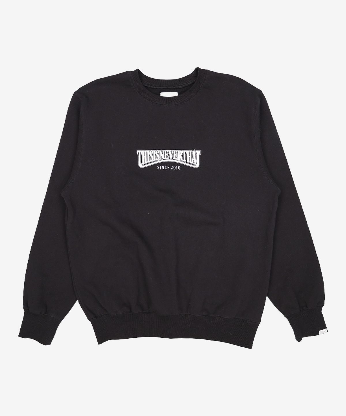 디스이즈네버댓(THISISNEVERTHAT) Low Arch Crewneck Black L