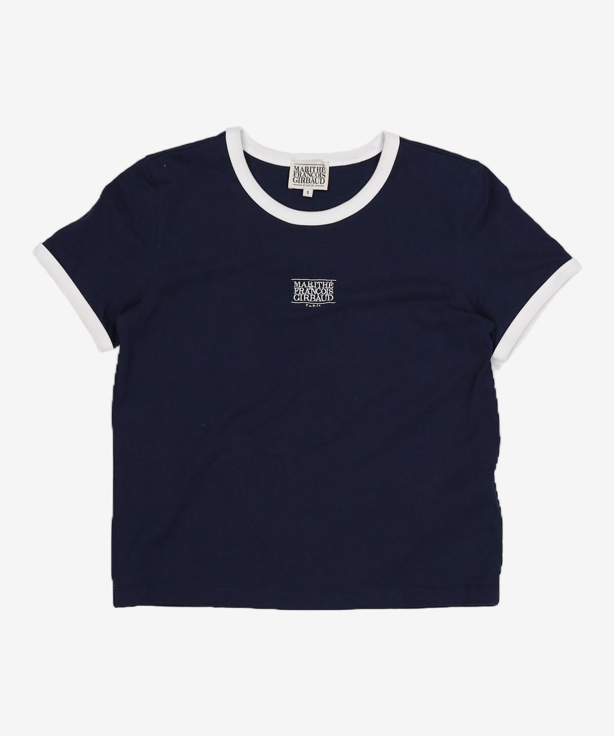 마리떼 프랑소와 저버(MARITHÉ + FRANҪOIS GIRBAUD) W CLASSIC LOGO RINGER TEE navy S