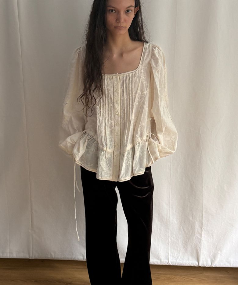 LETTICE Vintage Blouse Natural