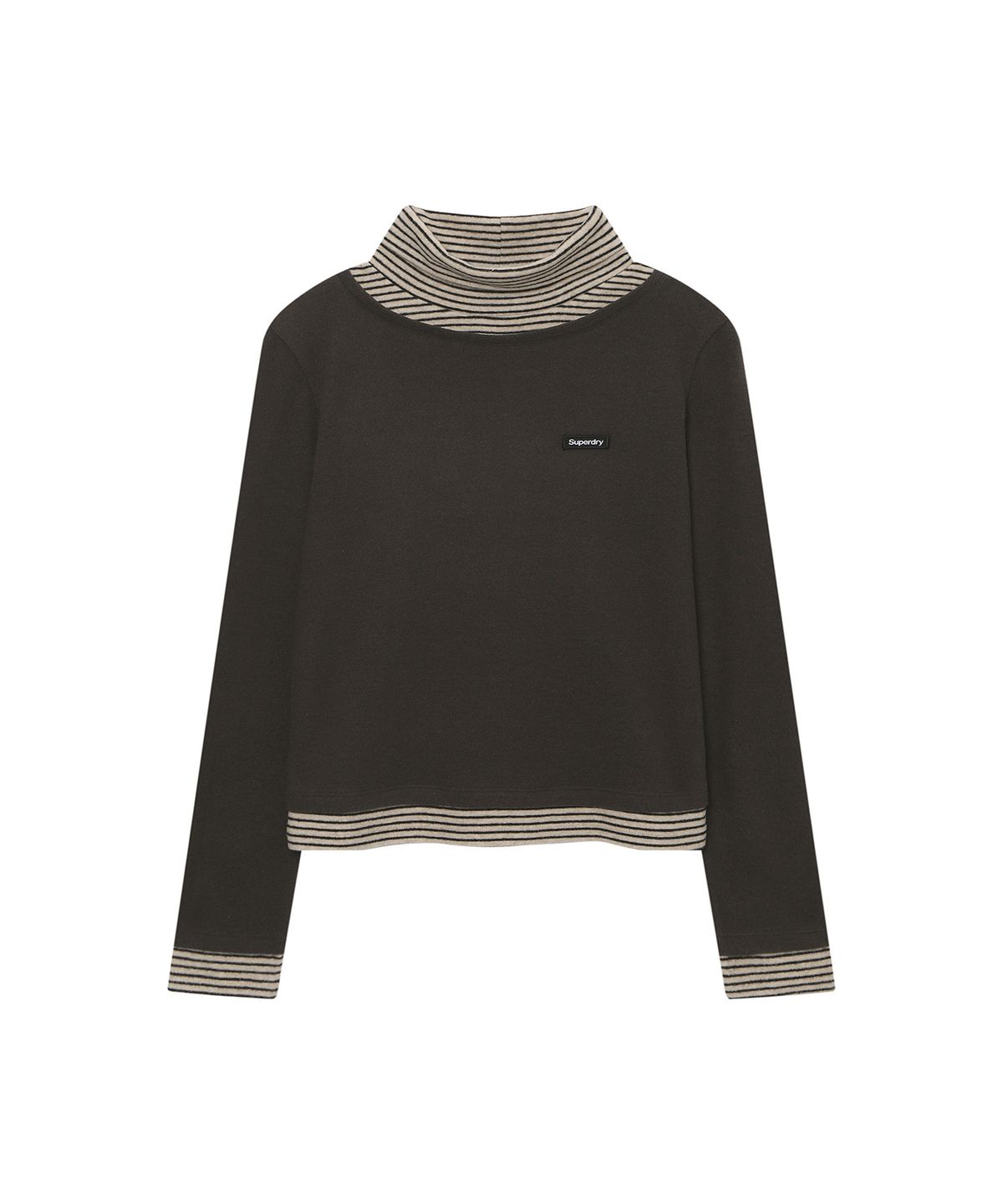 슈퍼드라이(SUPERDRY) 우먼스 터틀라인 롱슬리브 브라운 SDFILDQ07BRW