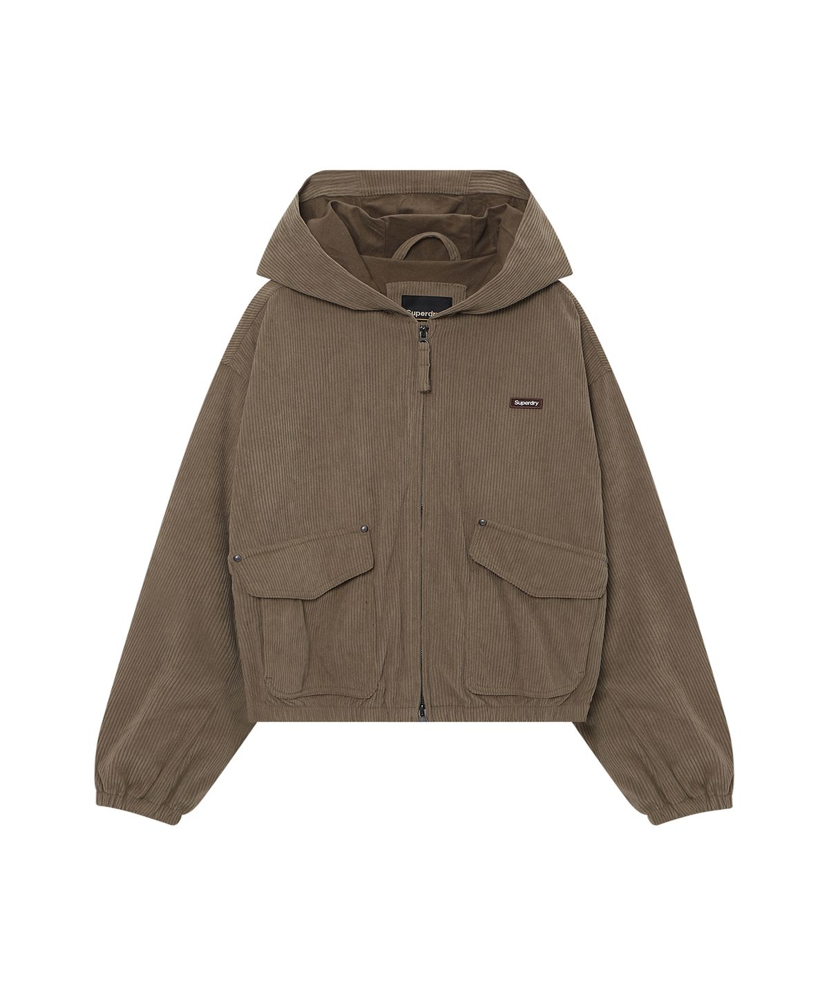 슈퍼드라이(SUPERDRY) 우먼스 코드윈 웜 자켓  다크 베이지 SDFJWDQ02DBE